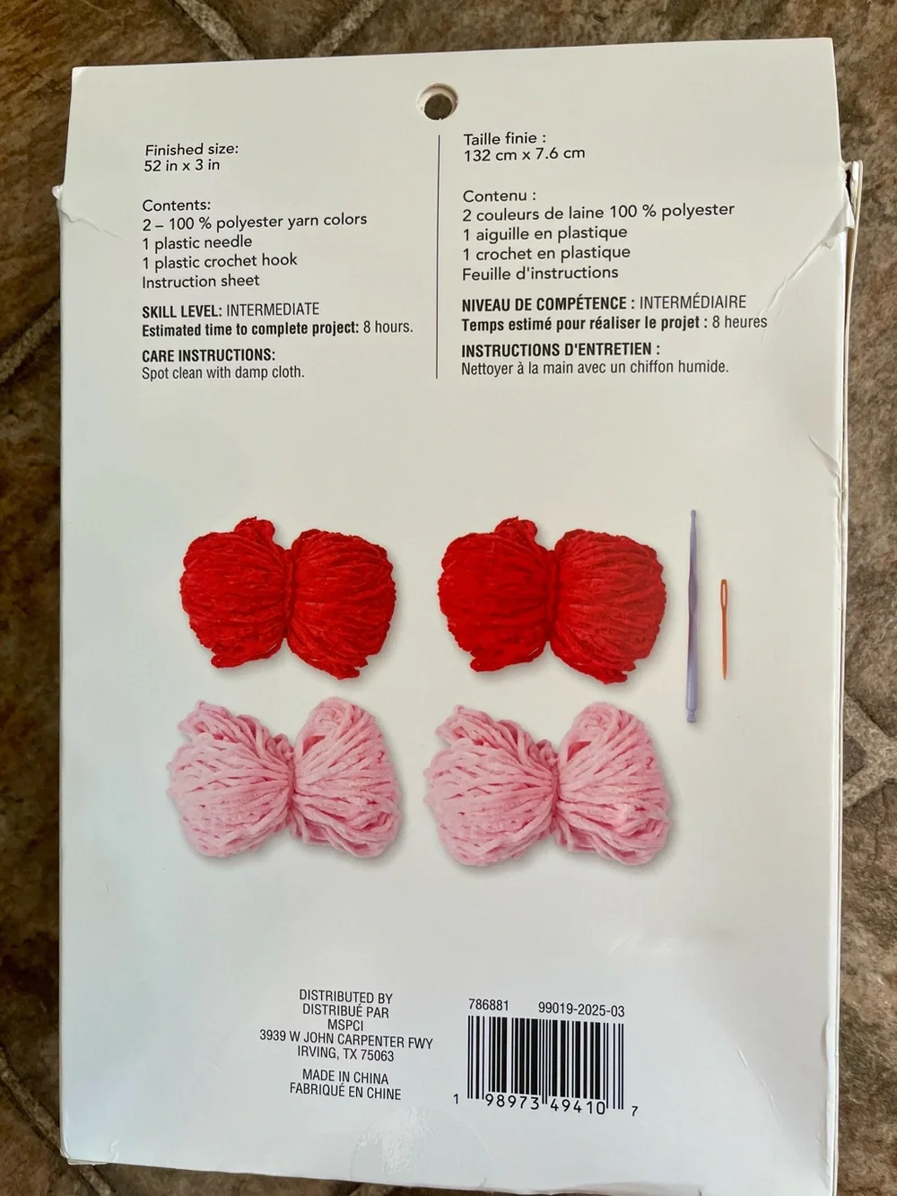 Loops & Threads Belle Bow Garland Crochet Ornament Kit NIB